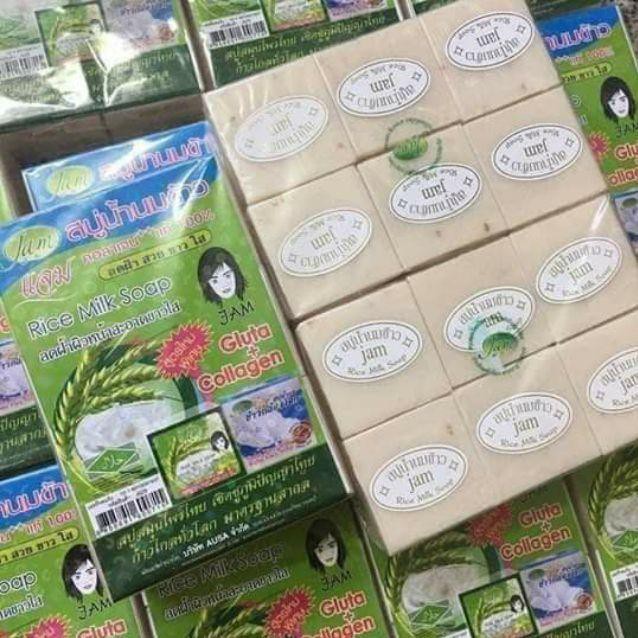 [ rẻ bất ngờ ] 12 Cục SOAP SỮA GẠO THÁI LAN ,