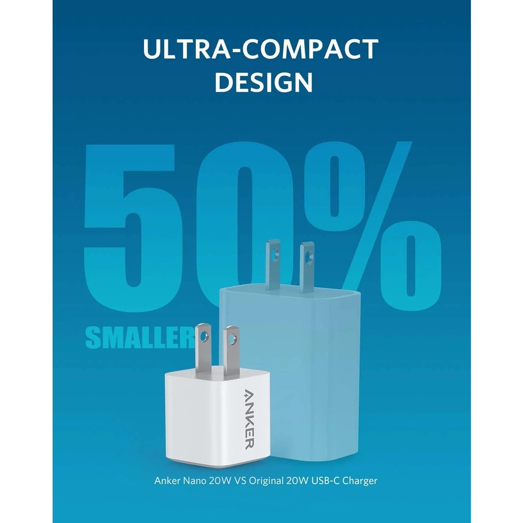 Củ Sạc Anker PowerPort 3 Nano 20W IQ3 - A2633  sạc nhanh 11 12 13