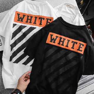 | Ảnh Thật | Áo Off White Chữ Cam