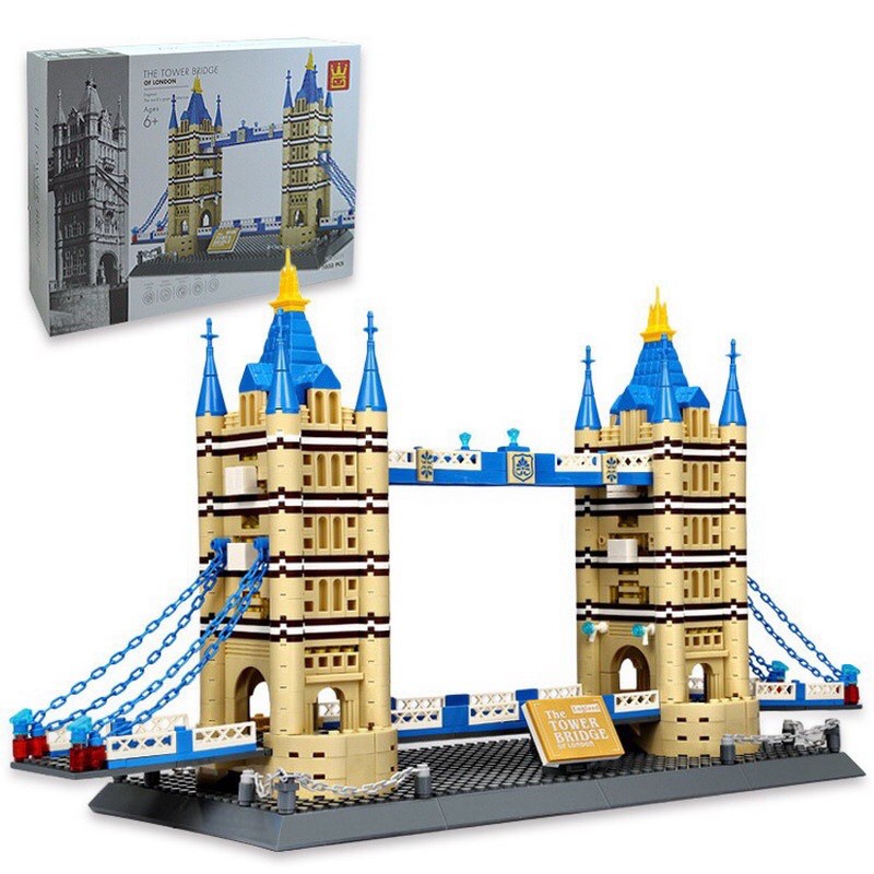 Lắp ráp xếp hình Tower Bridge London 5215:Cầu tháp London 1054 mảnh