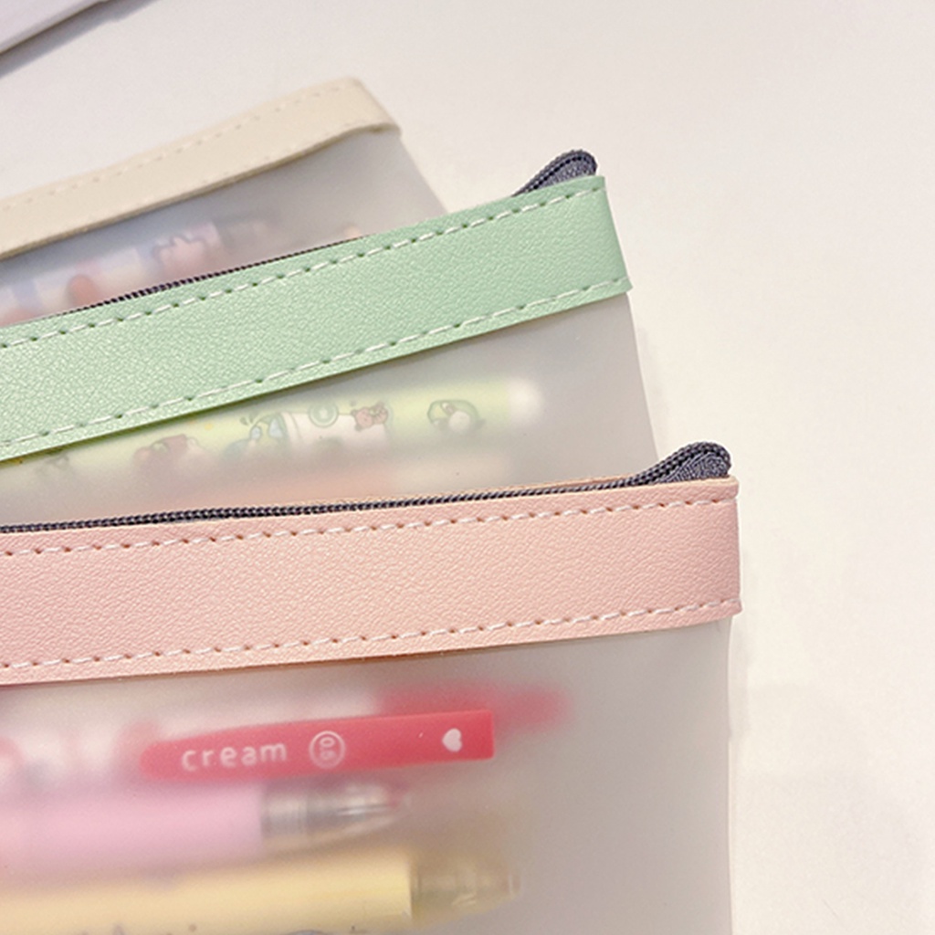 Túi Đựng Bút Dạng Thạch Trong Suốt Chống Thấm Nước Cho Học Sinh/Văn Phòng