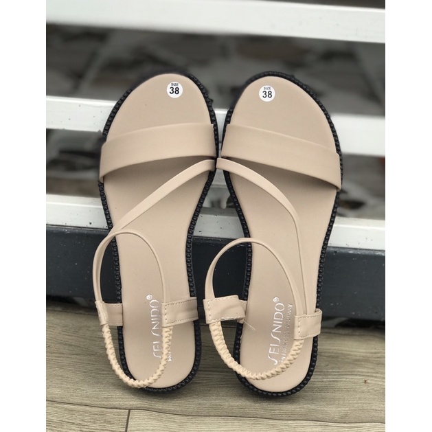 DÉP XĂNG ĐAN NỮ, SANDAL ĐẾ 3 PHÂN DA MỀM ĐI CHƠI ĐI HỌC