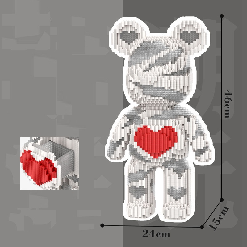 Lego Bearbrick Cỡ Lớn Đồ Chơi Lắp Ráp Trí Tuệ Thông Minh Mô Hình Gấu Bearbrick Cỡ Lớn Size 46 50cm Cho Bé annhienstore