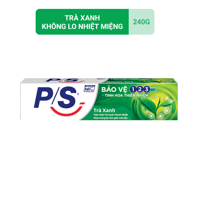 Kem Đánh Răng P/S Bảo Vệ 123 Trà Xanh 240g mã sản phẩm 67437364