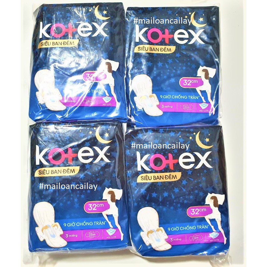 [NHIỀU LOẠI] Băng Vệ Sinh Kotex Thảo Dược Cool Siêu Mỏng Cánh 23cm