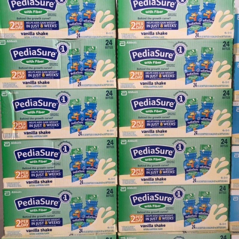 🥦🥛🍼 Thùng 24 chai Sữa nước Pediasure bổ sung chất Xơ cho bé PEDIASURE Grow & Grain with FIBER  của MỸ🥬🍼🥛