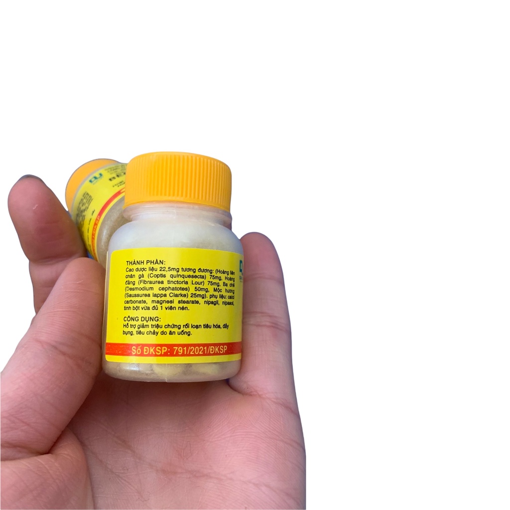 Viên uống BECBERZIN  hỗ trợ chứng rối loạn tiêu hóa - Lọ 80 viên nén