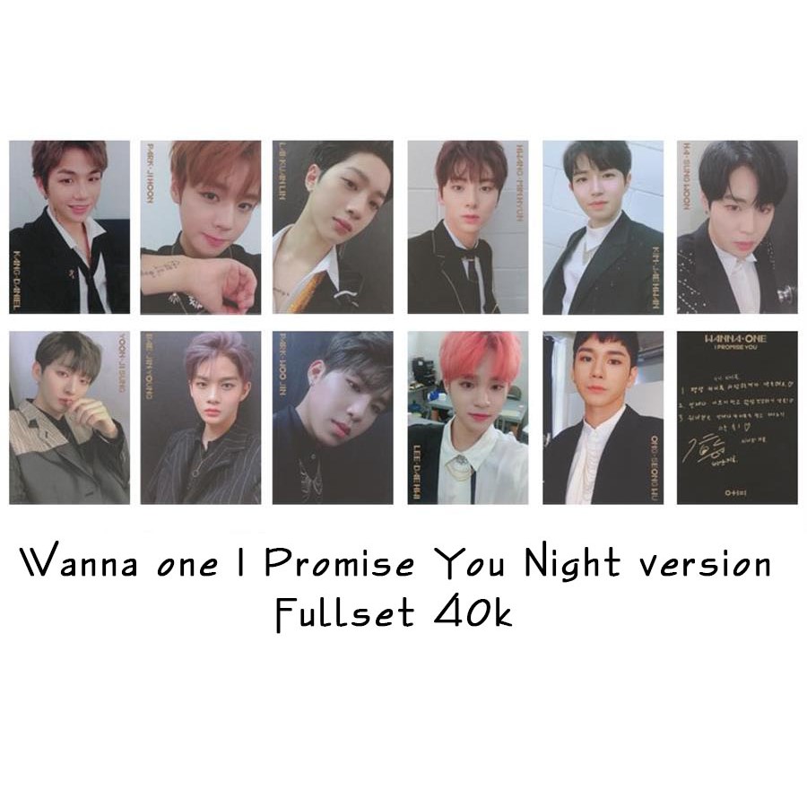 Wannaone I Promise You UNOFFICIAL photocard