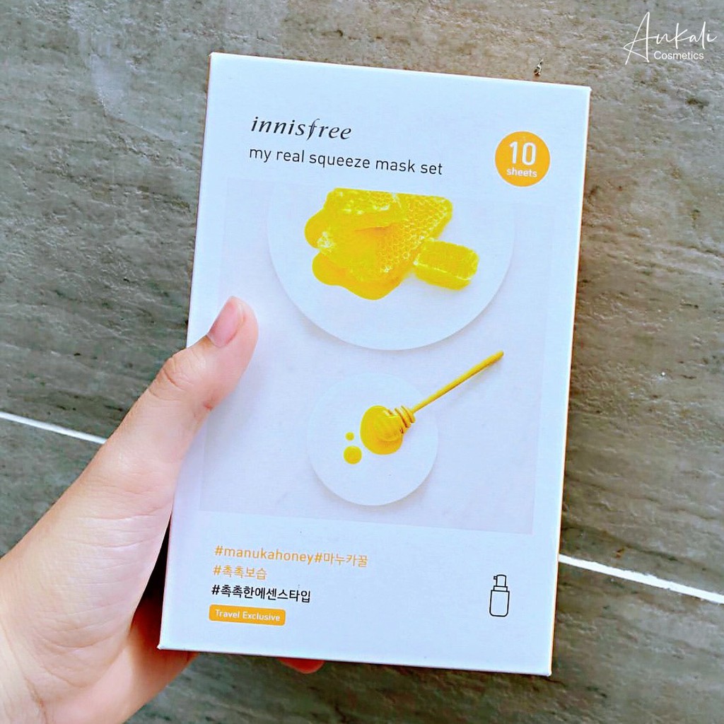 Mặt Nạ Giấy Dưỡng Da Innisfree My Real Squeeze Mask Honey Mật Ong 20ml