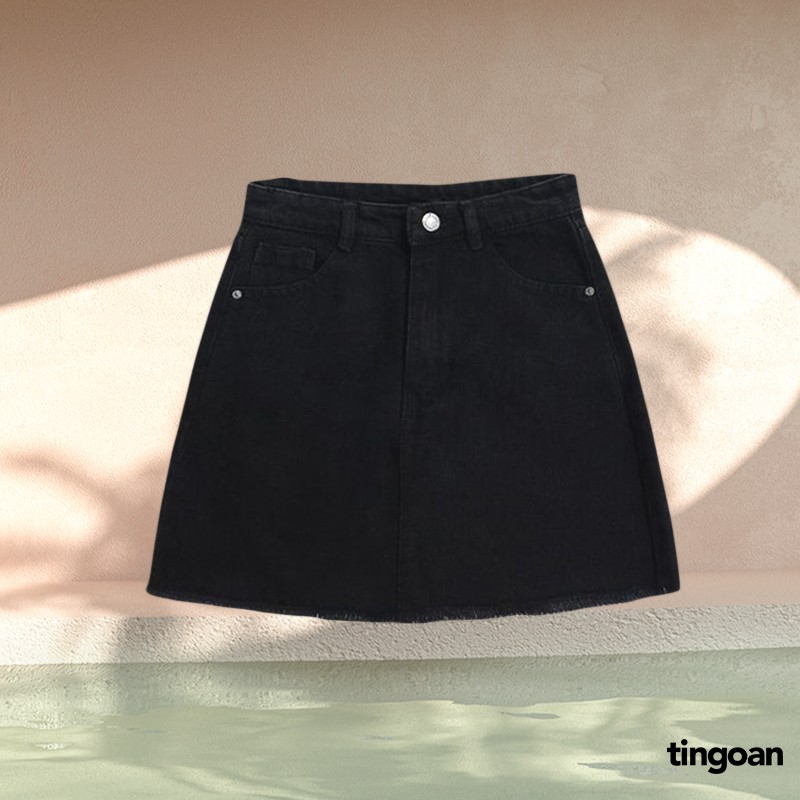 Chân váy bò tingoan TRAPPIE SKIRT/BL