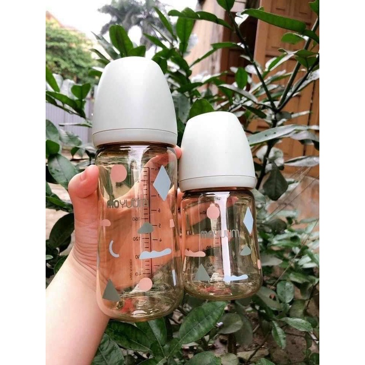 Bình sữa và núm Moyuum 170ml 270ml Hàn Quốc cho bé - Riobaby