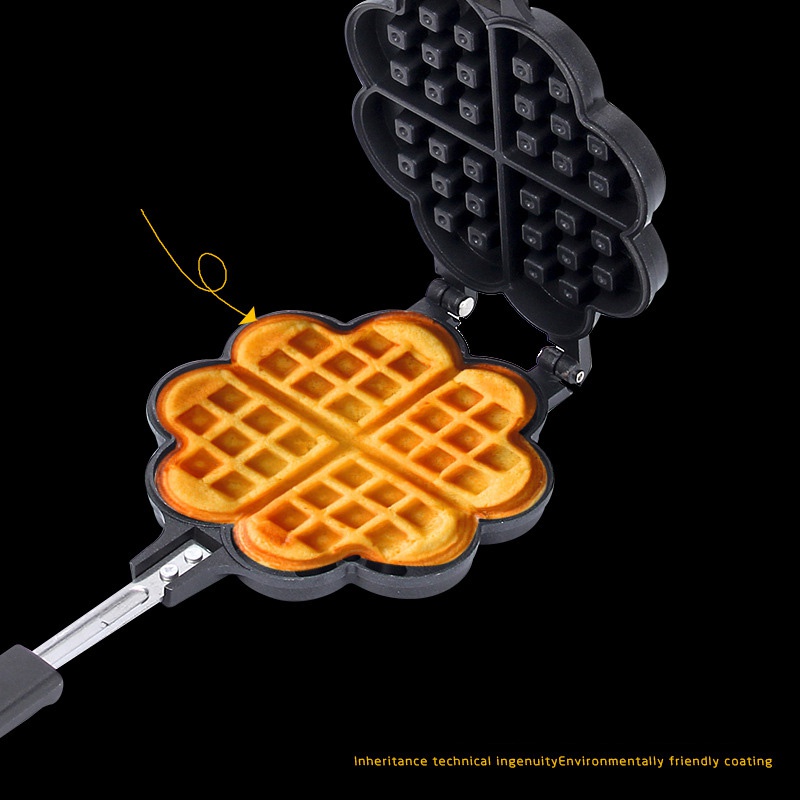 Khuôn Nướng Bánh Waffle Chống Dính Hình Trái Tim
