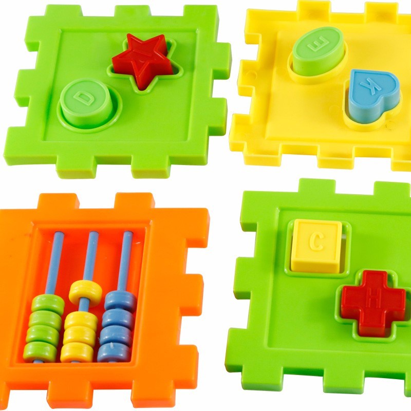 Trẻ em Toán học đầy màu sắc Khối vuông Ghép các Khối Trẻ em Hộp Phân loại Đồ chơi Giáo dục Đồ chơi Học tập Mầm non Vui nhộn