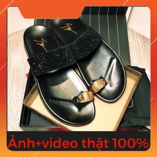 (Ảnh+VD) Sandal nam sỏ ngón đính đá cực chất
