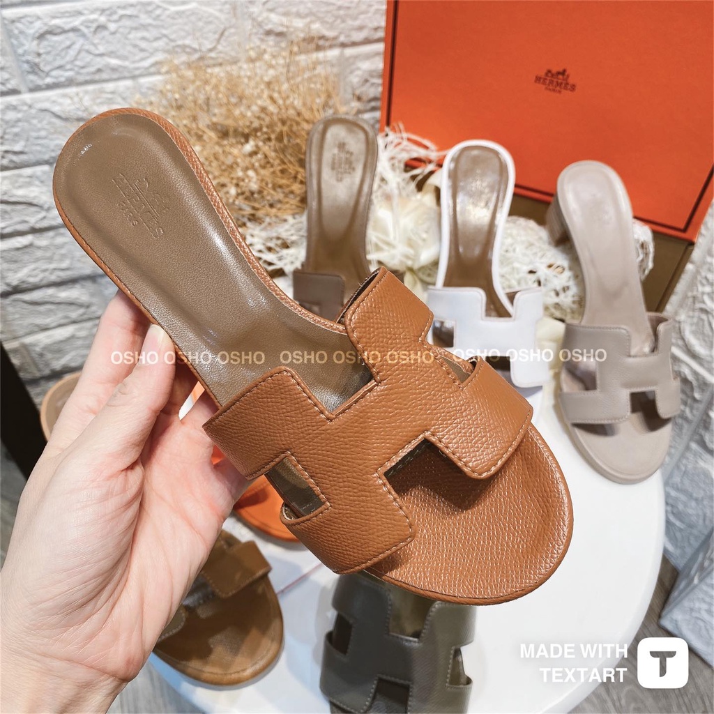 Guốc HƠ MEC gót vuông sang chảnh 5cm OSHO, chất da lì mềm, phom chuẩn ôm chân, full bill thẻ túi hộp xốp