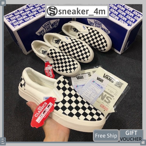 Giày thể thao Vans checkerboard nam nữ SNEAKER 4M, Giày sneaker nam nữ