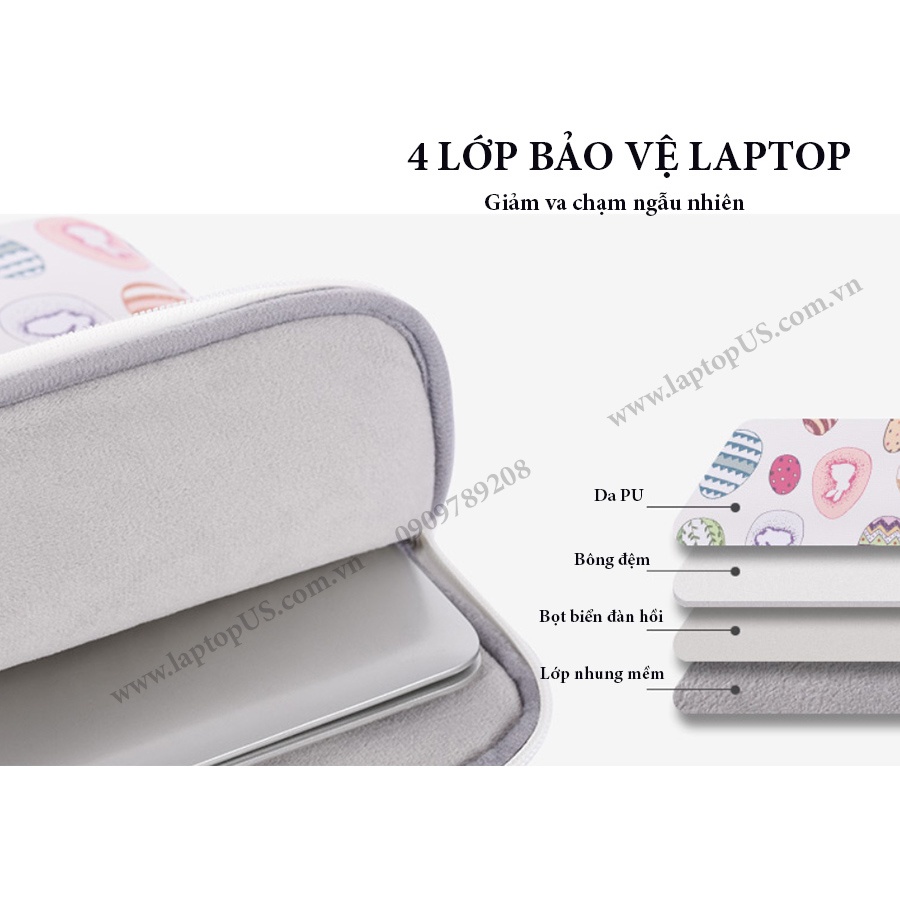 Túi Chống Sốc Laptop Macbook Surface Da PU (M17)