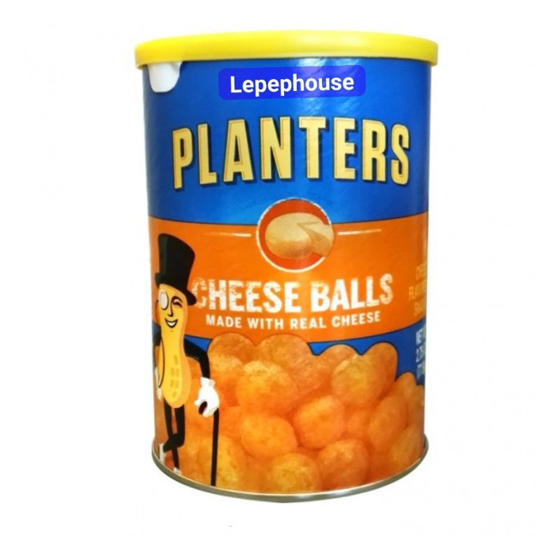( Bán sỉ ) Thùng 12 hộp Snacks Planters Cheese Balls vị Phomai 77.9gr