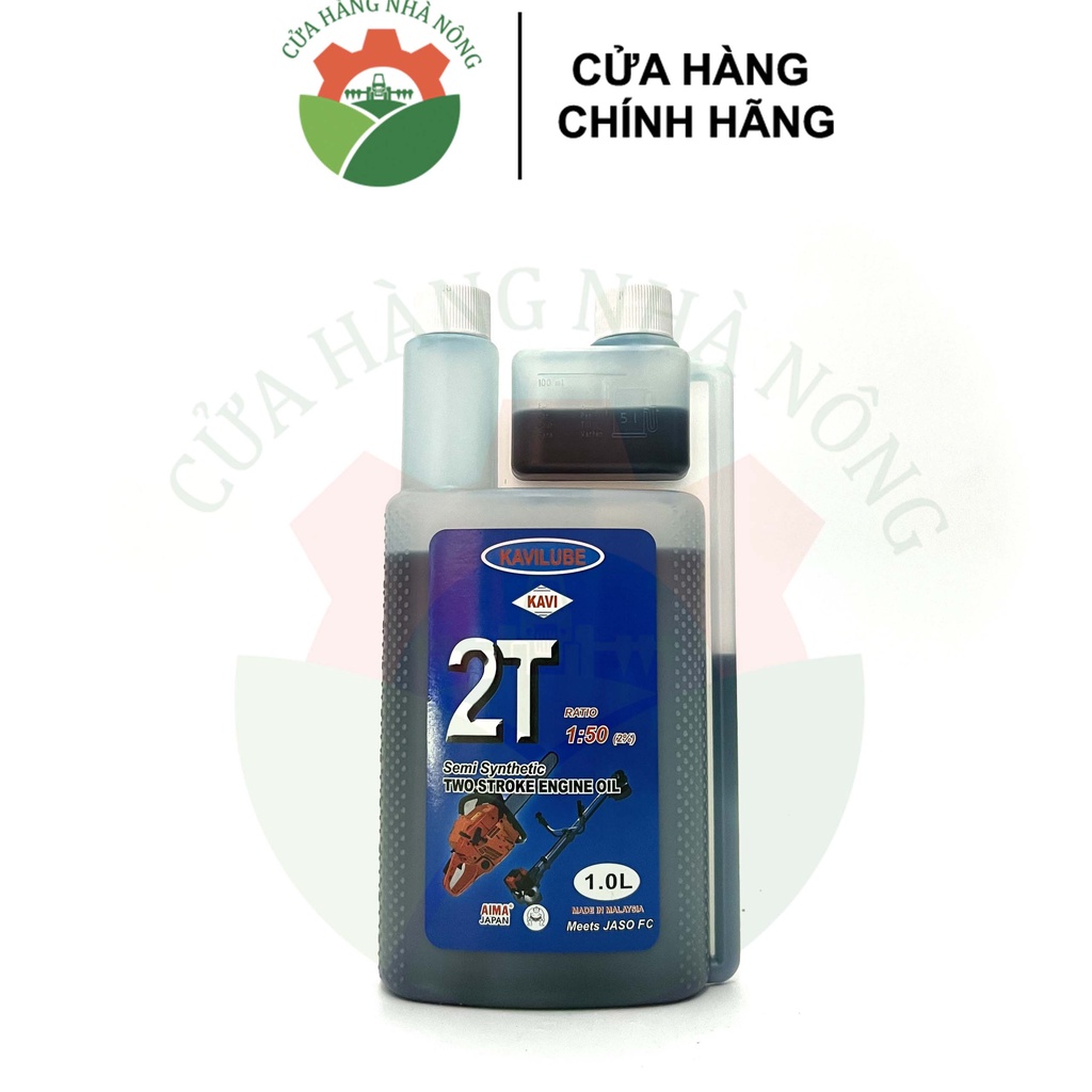 Nhớt 2 Thì KAVI 2 nắp xanh 1L MADE IN MALAYSIA