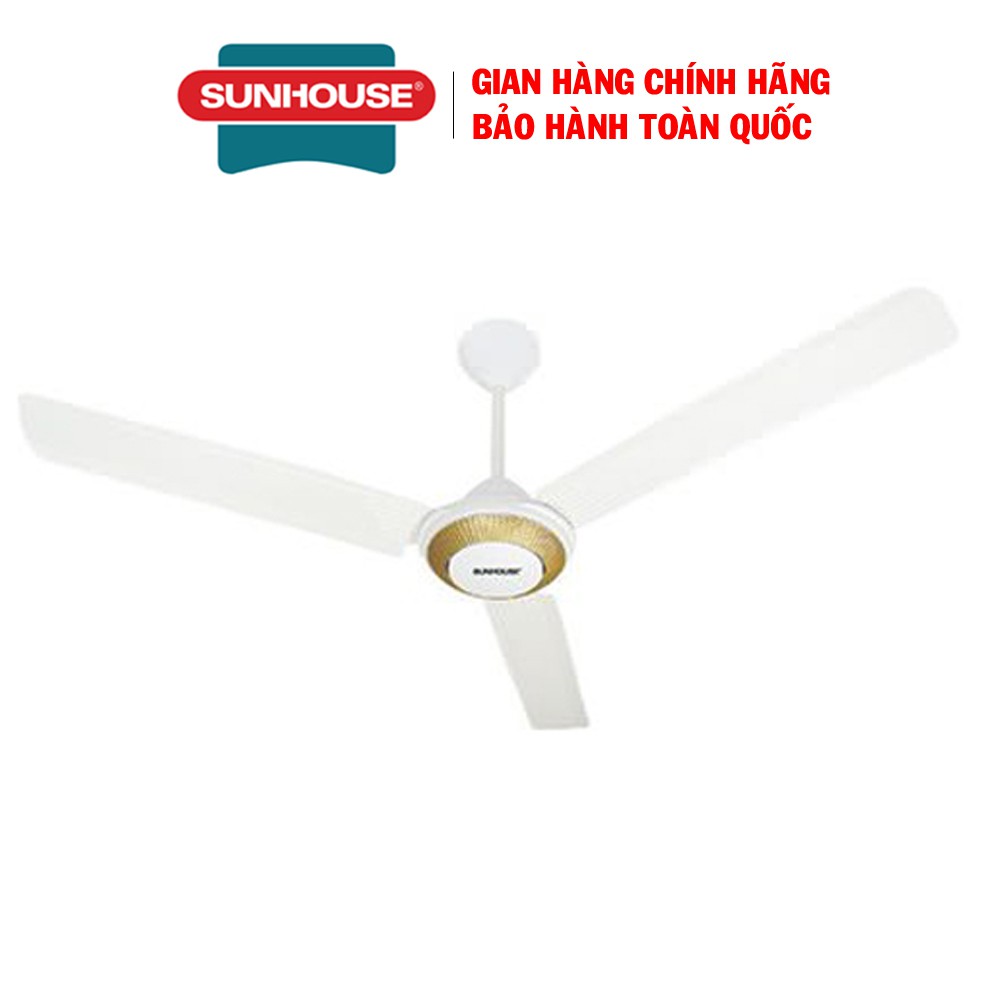 Quạt trần Sunhouse SHD7656, Công suất 80W, Bảo hành 12 tháng.