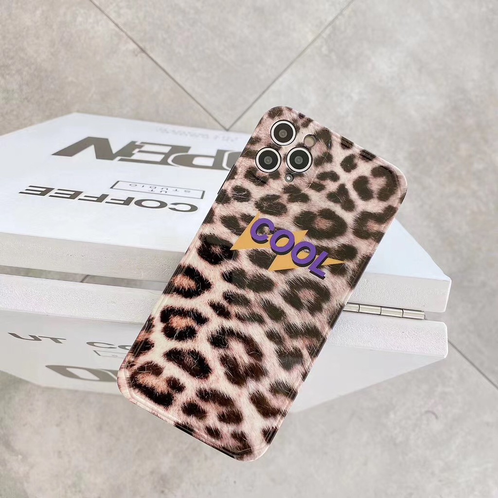 High quality IMD stereo image frame fashion leopard print soft case drop-proof explosion-proof iPhone case for iphone11 8 7 Plus X XS Max xr