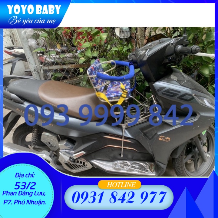 Ghế ngồi xe máy cho bé xe AB có vòng |YoYo Baby