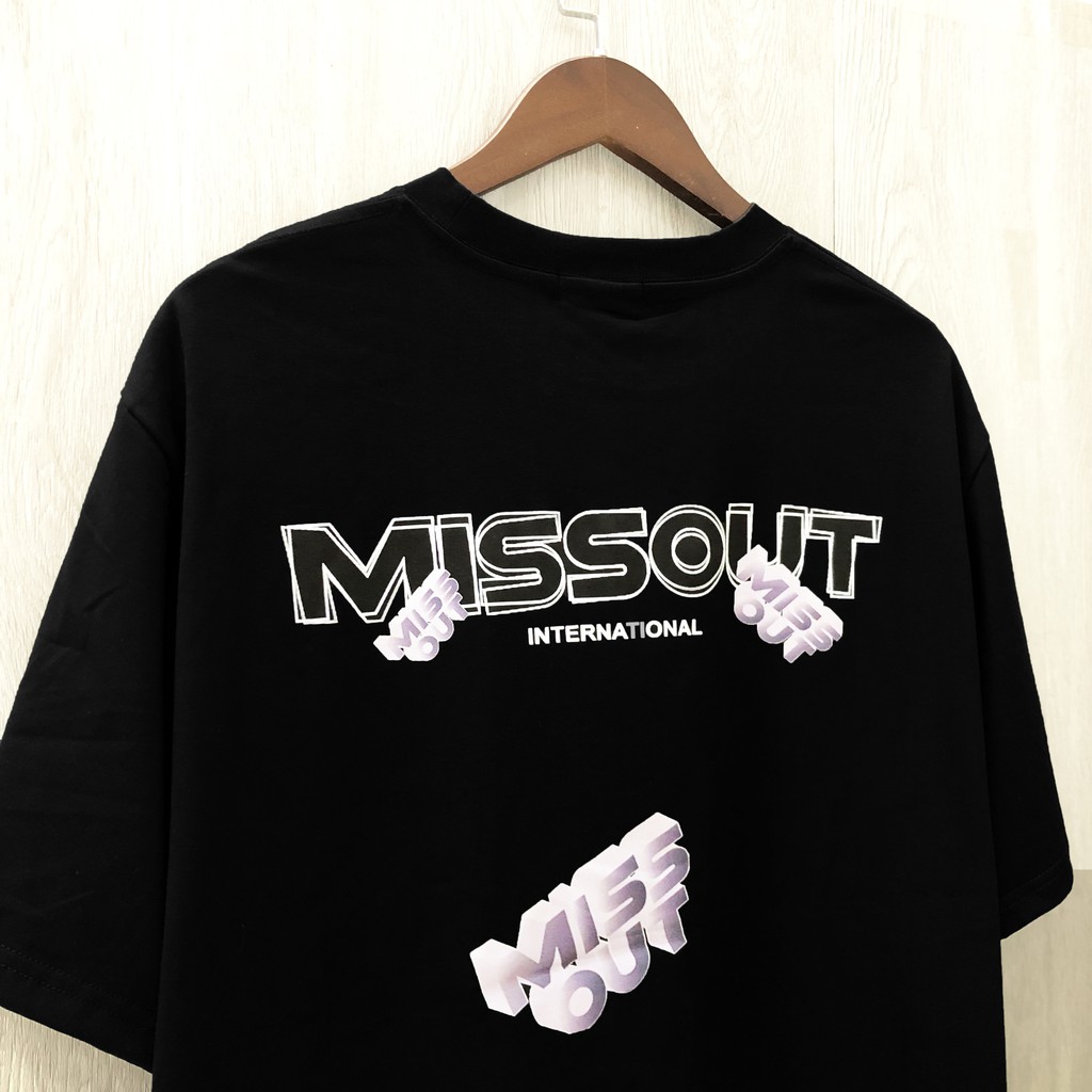 áo thun nam nữ MISSOUT, áo thun tay lỡ nam nữ unisex , Dricco_offcial