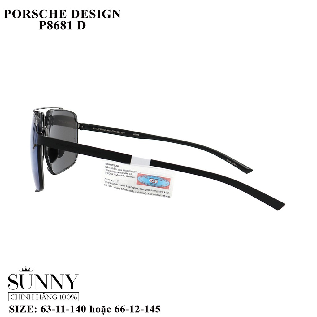 Kính mát Porsche Design P8681 D chính hãng, bảo hành toàn quốc