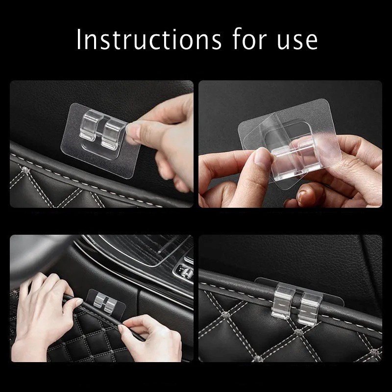 Móc Dán Cố Định Tấm Lót Chân Xe Hơi / Thảm Lót Sàn Tự Dính Chống Trượt Đa Năng