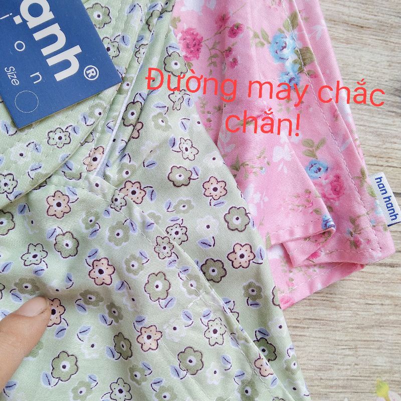 Nón mũ vành nhỏ nhiều bông hoa, khẩu trang chống nắng vải cotton cố định bằng miếng dán, vải đẹp, bền đẹp thời trang