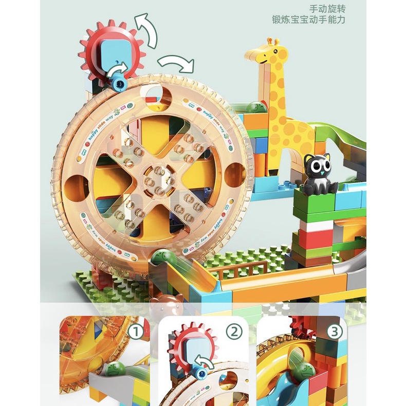 Đồ chơi xếp hình FEELO 188 chi tiết tương thích lego duplo nhựa ABS cao cấp