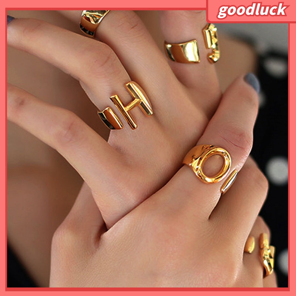 Nhẫn Hở Hình 26 Chữ Cái Cho Nữ