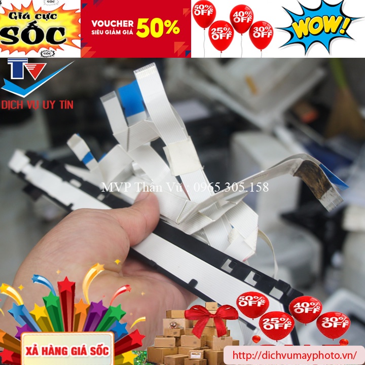 Bộ cáp đầu in máy in màu Epson 1390 1430 1400