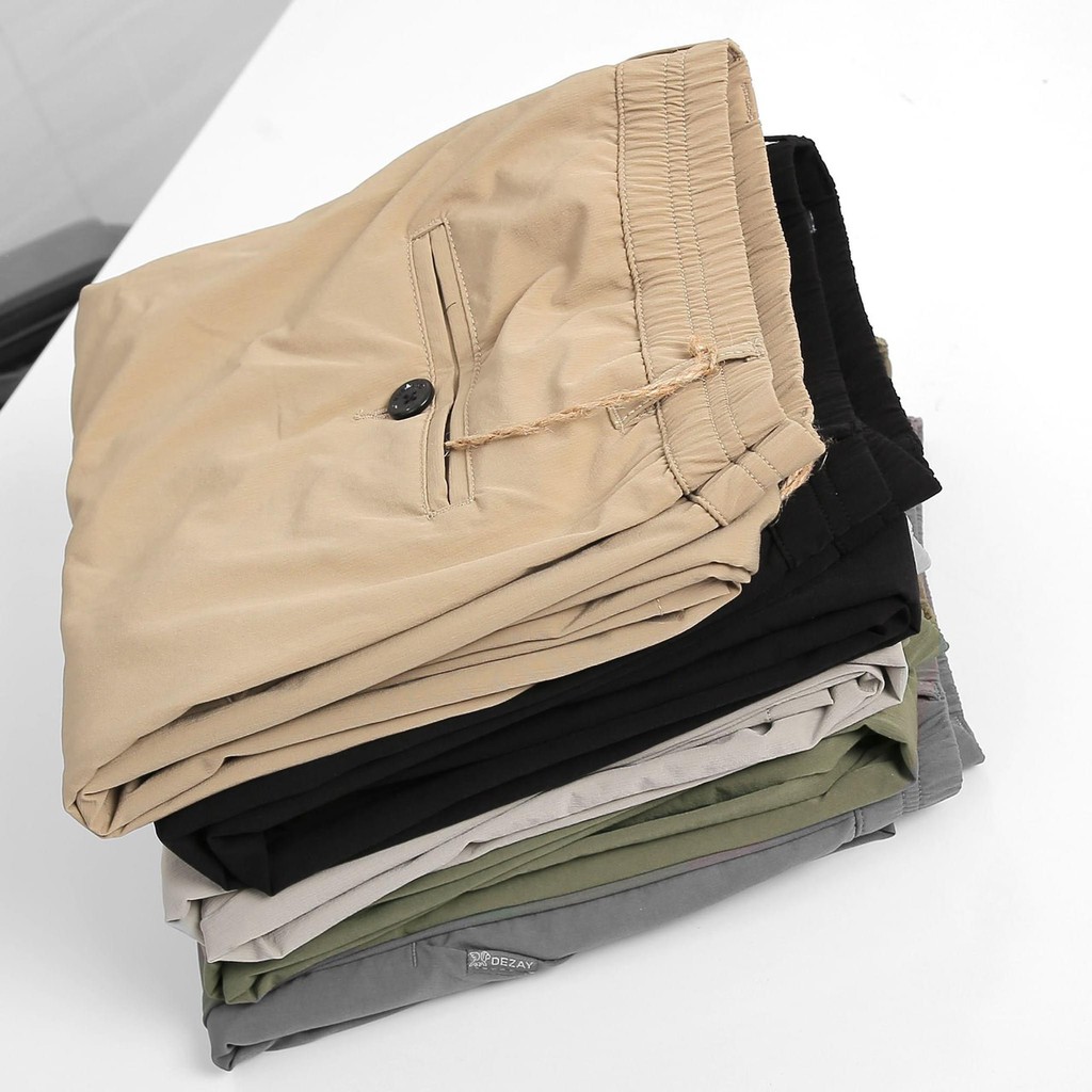 Quần kaki gió nam slimfit lưng thun chất co giãn tốt, dáng ôm gọn, đứng form | BigBuy360 - bigbuy360.vn