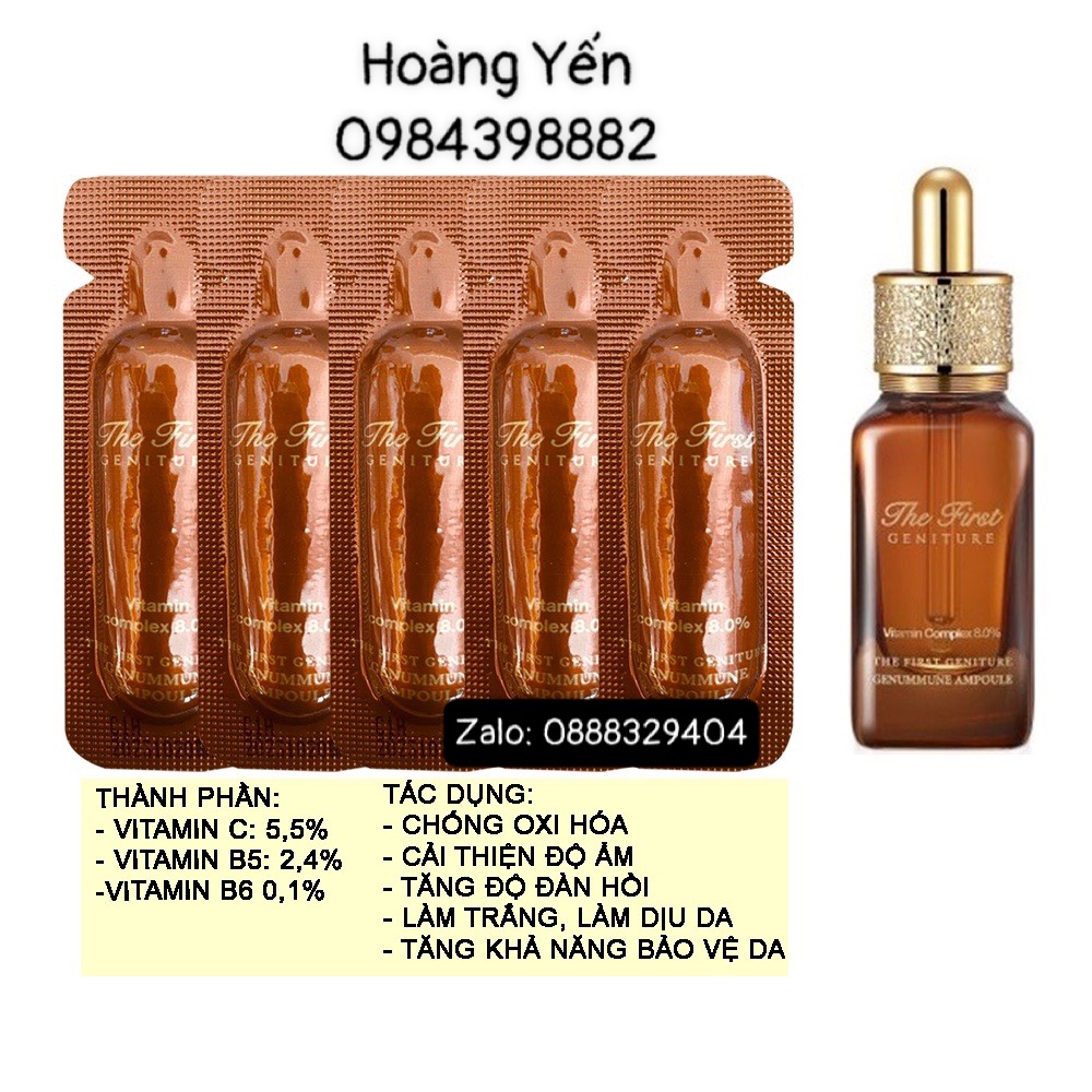 10 Gói tinh chất Vitamin C chống oxy hoá, làm trắng da, tăng độ đàn hồi - Ohui The First Vitamin Complex 8.0%