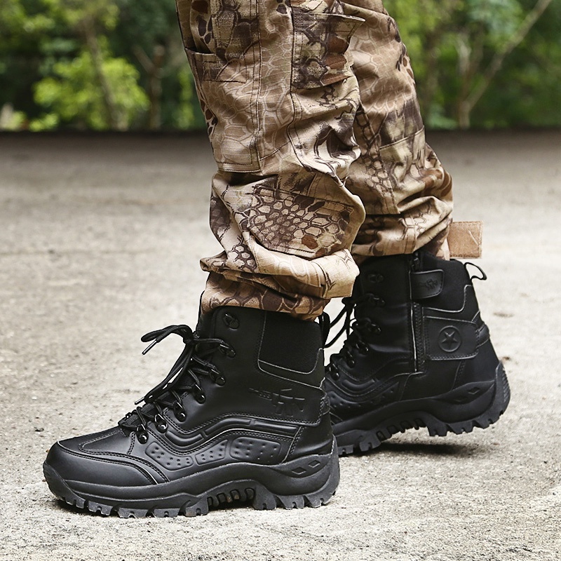 Giày bốt quân đội chống nước size 39-46 dành cho nam