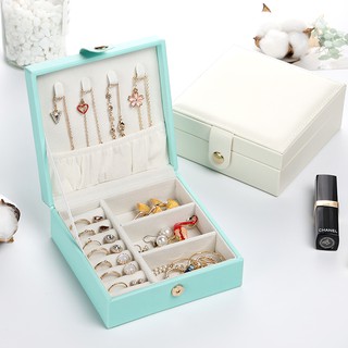 Hộp đựng trang sức mini CASEGRACE bằng da pu kèm khóa tiện lợi cho du lịch