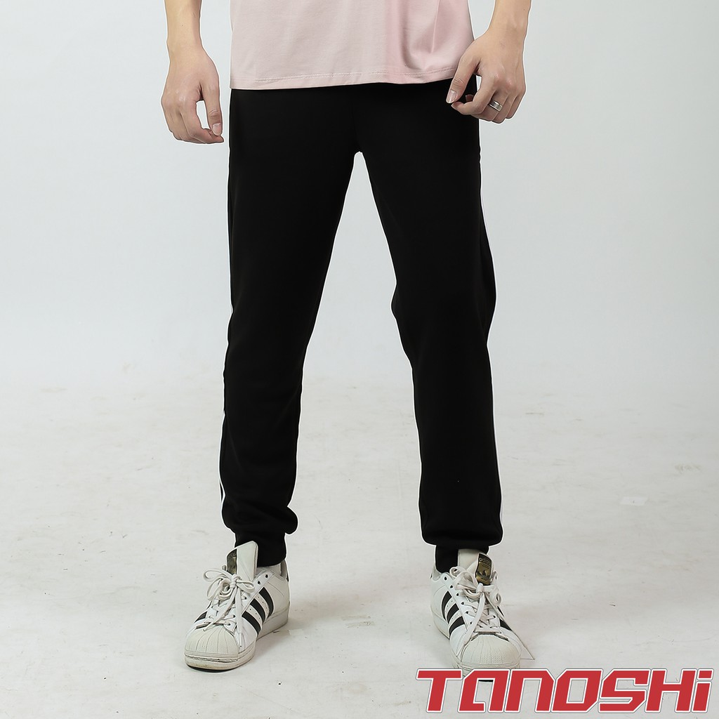 [Mã FAMALLT5 giảm 15% đơn 150K] Quần thể thao nam nỉ dày dặn 3 sọc Tanoshi Jogger 3 lines 508