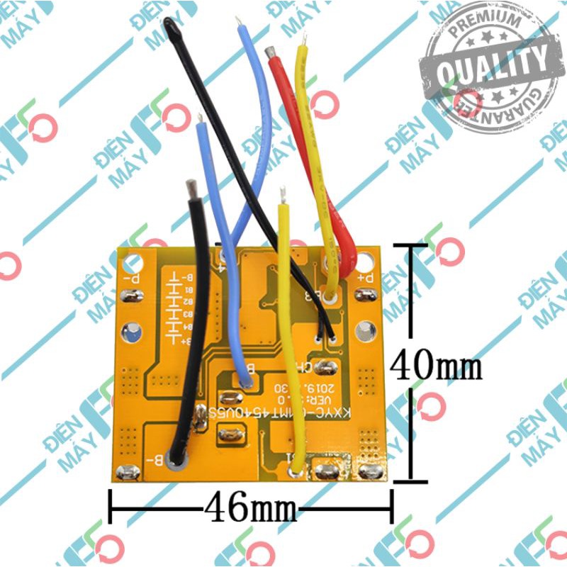 DMF5 Mạch 5S 50A 18V 21V Makita, sạc cân bằng và bảo vệ pin lithium18650, mạch vàng