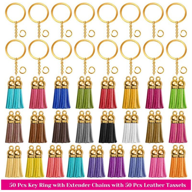 1 Set Móc Khóa Da Tua Rua Thủ Công DIY