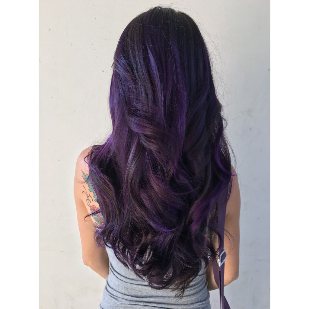 Thuốc Nhuộm Tóc Màu Nâu Tím Kèm Oxidiant Dark Violet Hair