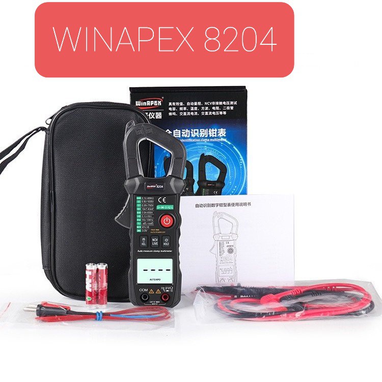 Đồng Hồ Kẹp Dòng Tự Động Winapex 8204 Cao Cấp Chính Hãng