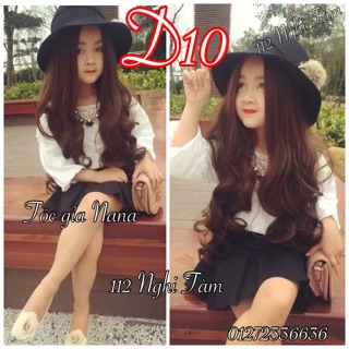 Tóc bộ mái dài ngôi giữa