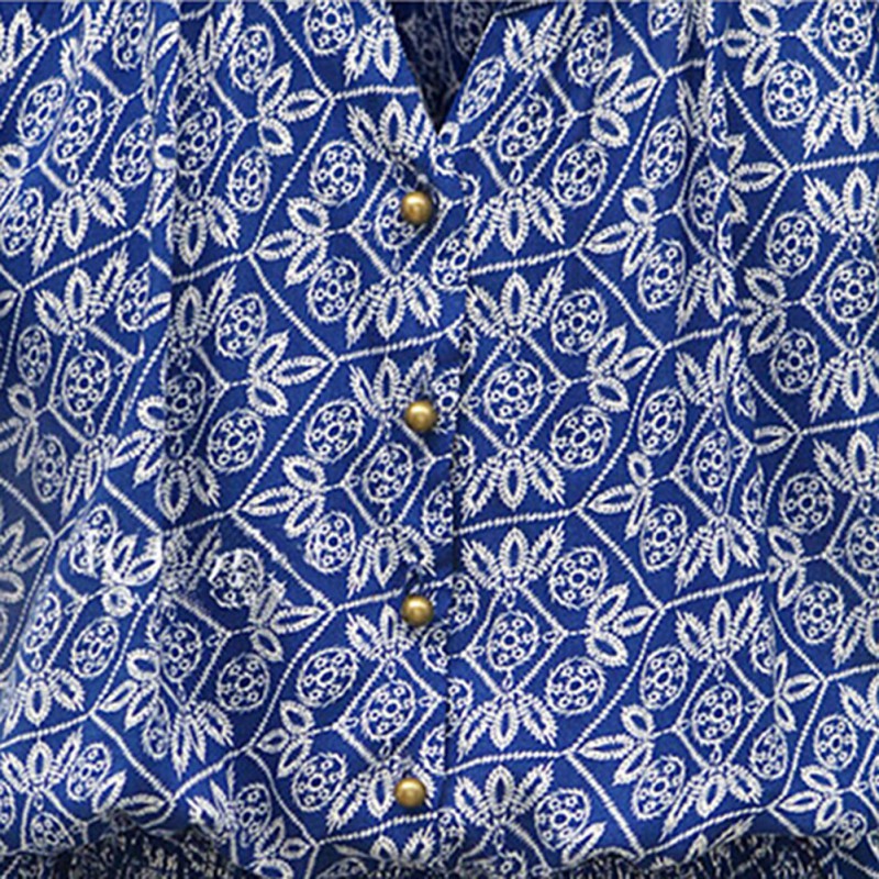 Đầm ngắn cổ chữ V tay phồng họa tiết hoa quyến rũ cho | BigBuy360 - bigbuy360.vn