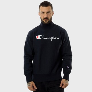 Áo sweater cổ lọ thêu logo Champion Reverse Weave High Neck Script Logo Sweatshirt 212990