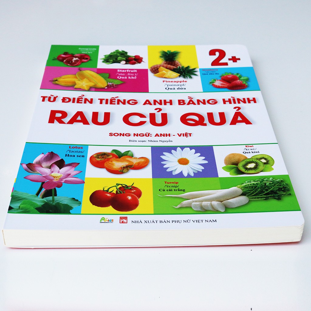 Sách - Từ Điển Tiếng Anh Bằng Hình Chủ Đề Rau - Củ - quả (Song Ngữ Anh - Việt)