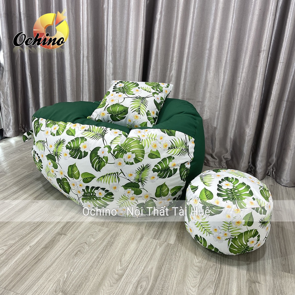 Ghế Hạt Xốp Thư Giãn, Ghế Lười Sofa Phong Cách Bắc Âu Gồm 3 Món Đã Kèm Hạt Xốp (Ảnh Thật)