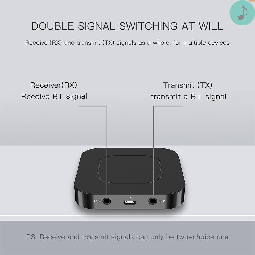 Bộ Thu Phát Bluetooth 5.0 A & G Bt13 Đầu Cắm 3.5mm Cho Pc Tv Trên Xe Hơi