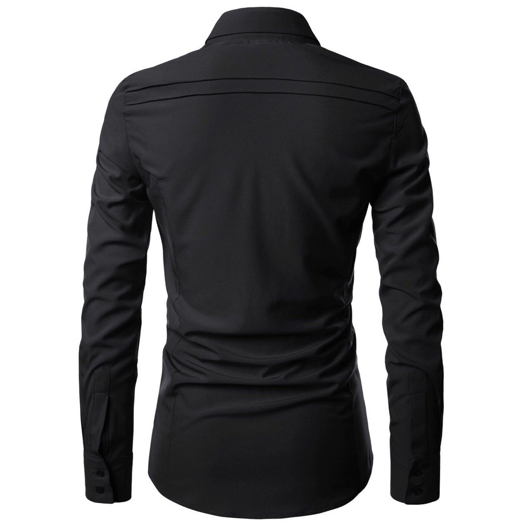 [Mã SKAMLTSM9 giảm 10% đơn 99K] Áo sơ mi nam dài tay giấu nút LV741 | BigBuy360 - bigbuy360.vn