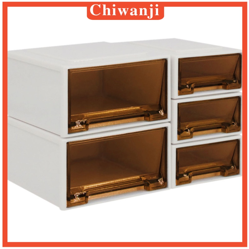 Set 5 hộp nhựa mini nhiều màu sắc dùng để đựng đồ chơi búp bê tỉ lệ 1 / 6 độc đáo